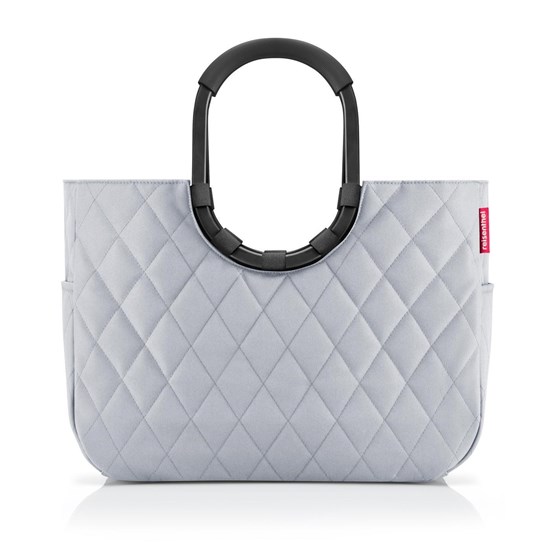 Módní taška Loopshopper L rhombus light grey_4