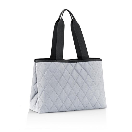 Taška Classic Shopper L rhombus light grey_5