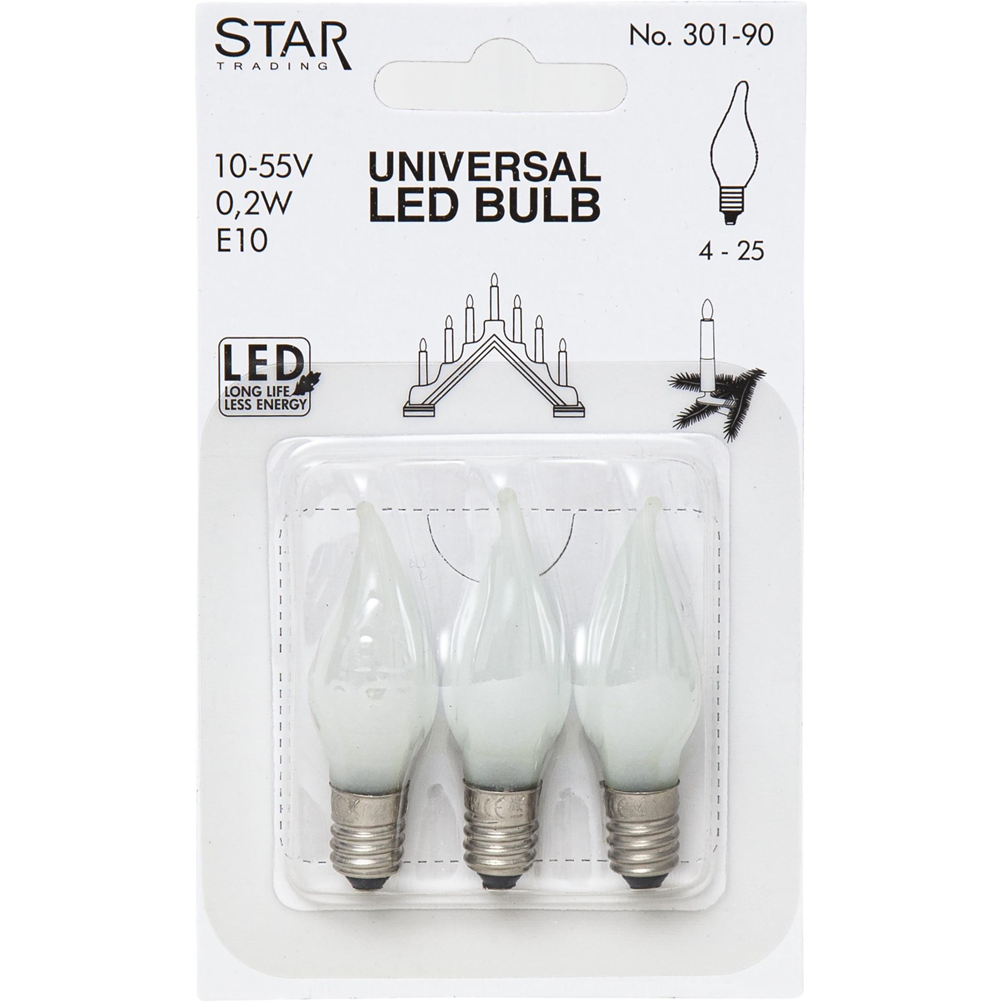 Náhradní LED žárovka E10, 2100 K_1