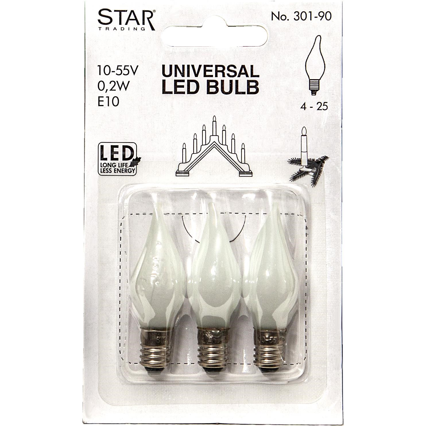 Náhradní LED žárovka E10, 2100 K_2