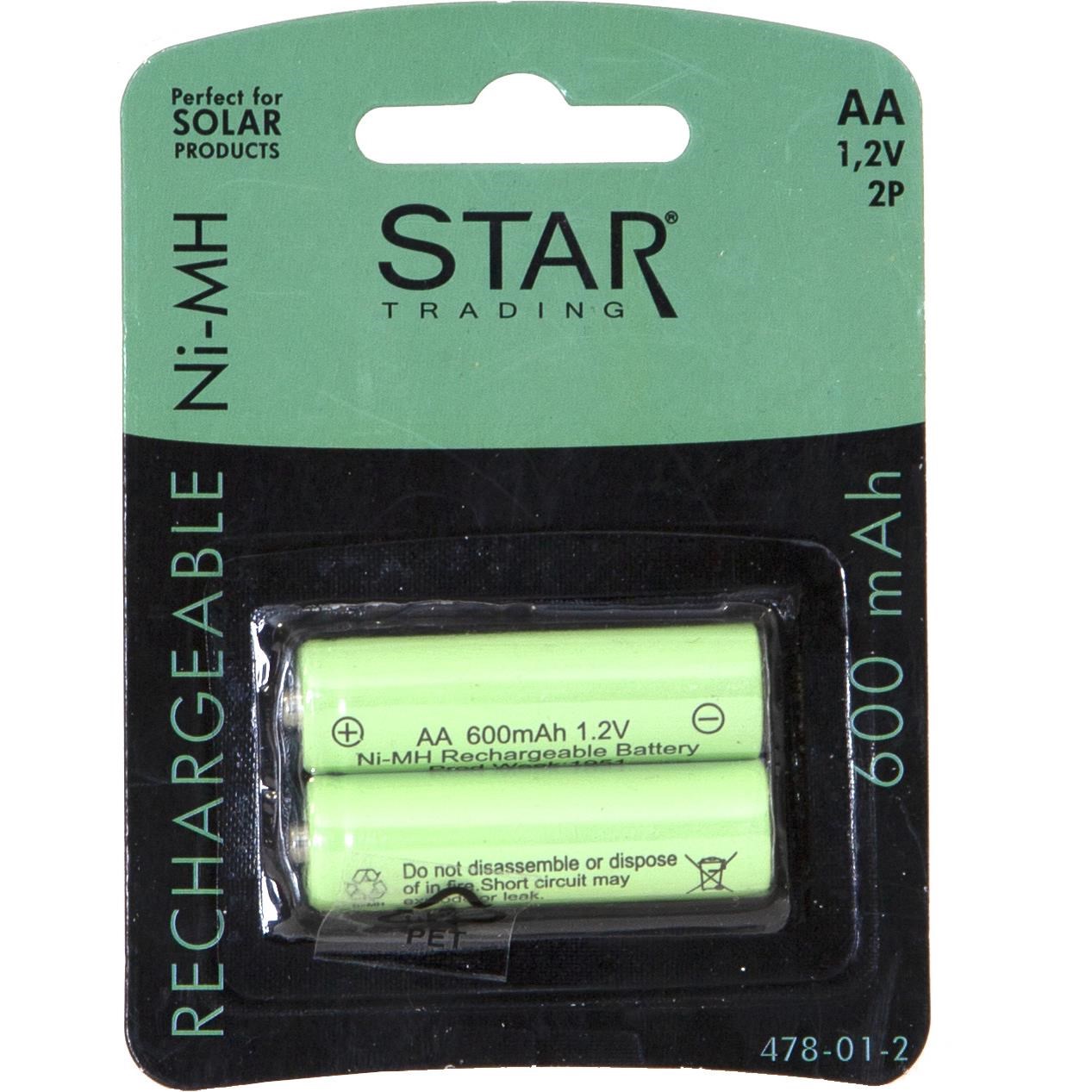 Dobíjecí baterie AA 1,2V SET/2ks 600MAH_0