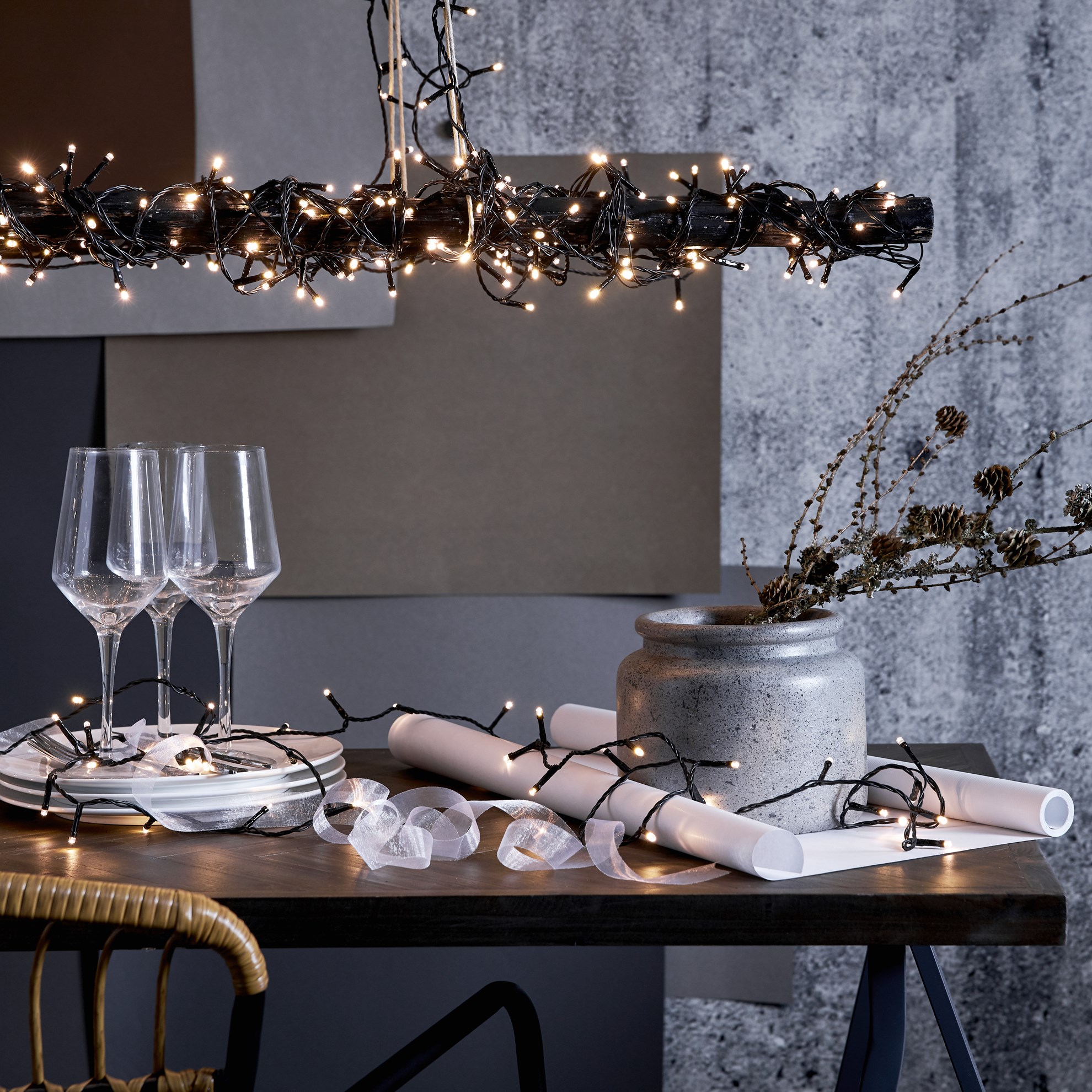 LED světelný řetěz CRISPY 1200x LED 24 m_0