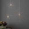 Závěsná svítící dekorace FIREWORK 120x LED P.26 cm stříbrná_0