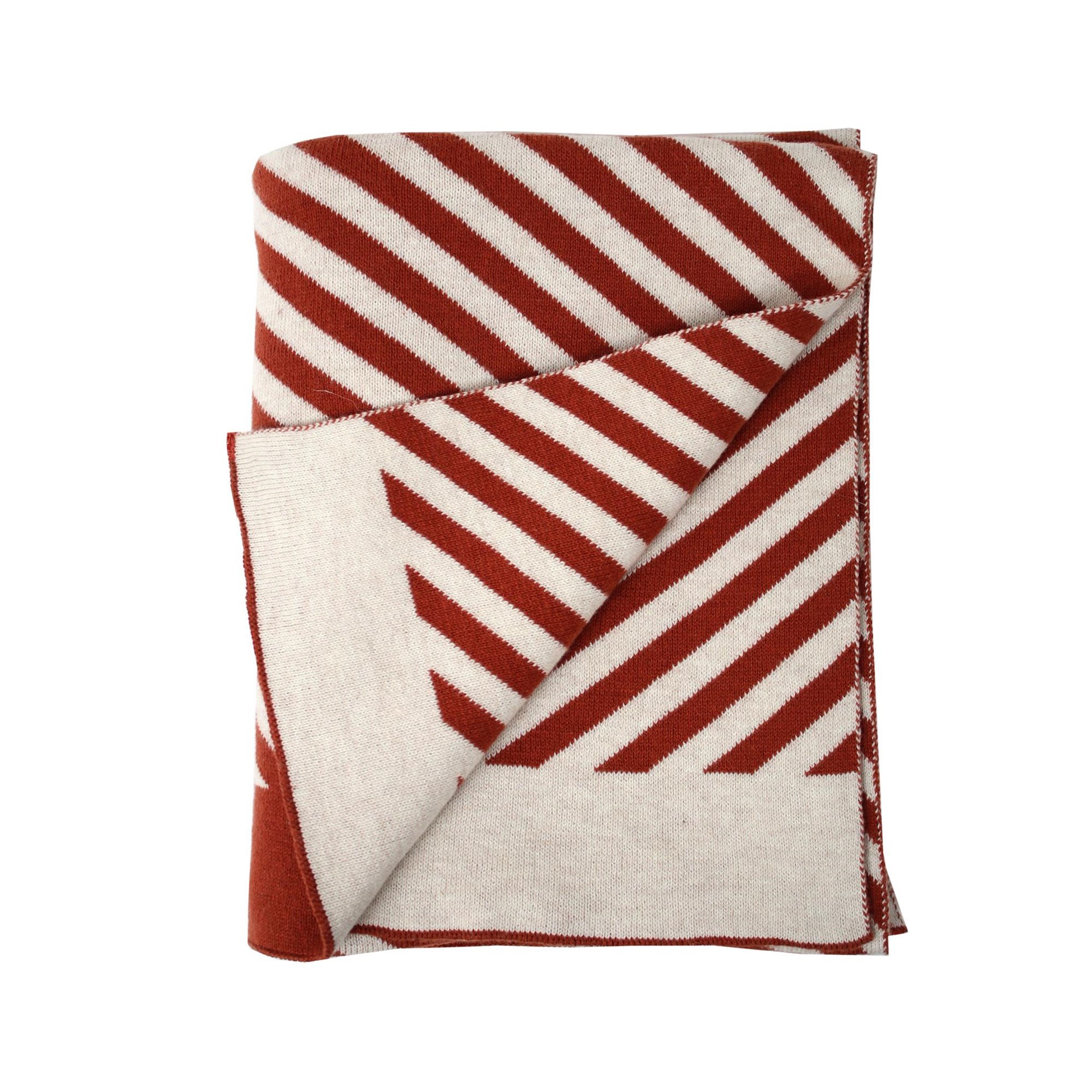 Pruhovaná pletená deka - rez_0