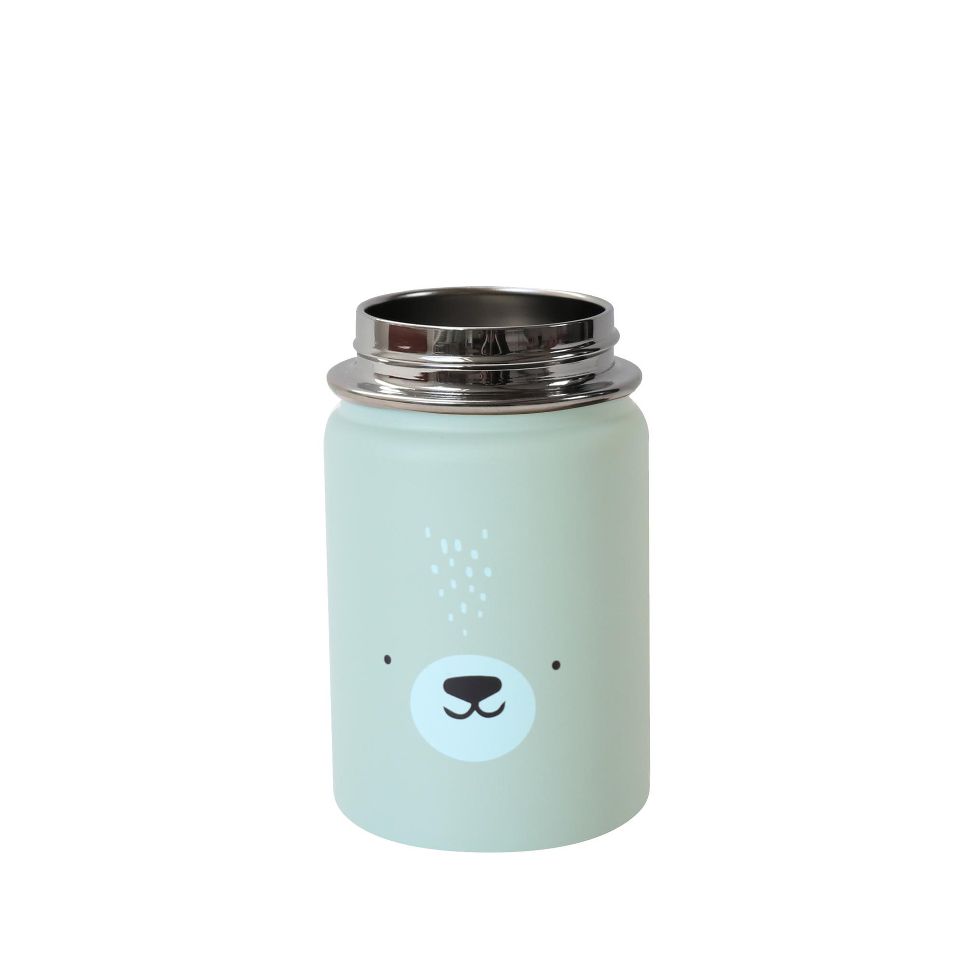 Dětská nerezová termoska - Polar Bear, mintová 350 ml_0