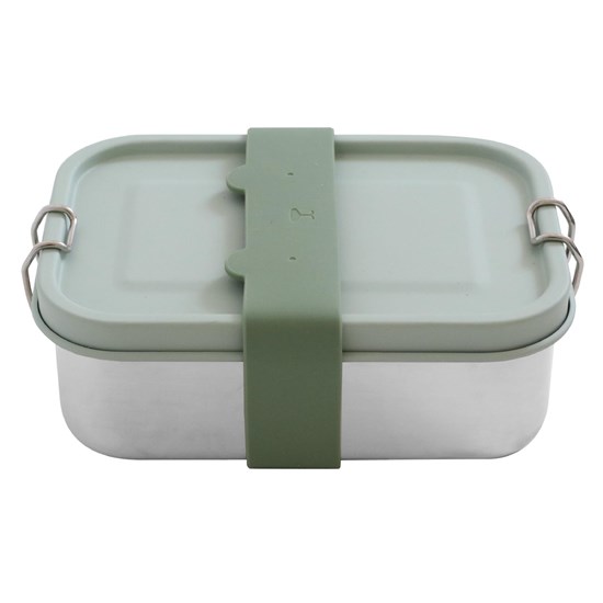 Nerezový obědový box se silikonovým páskem - šalvějový 700 ml_0