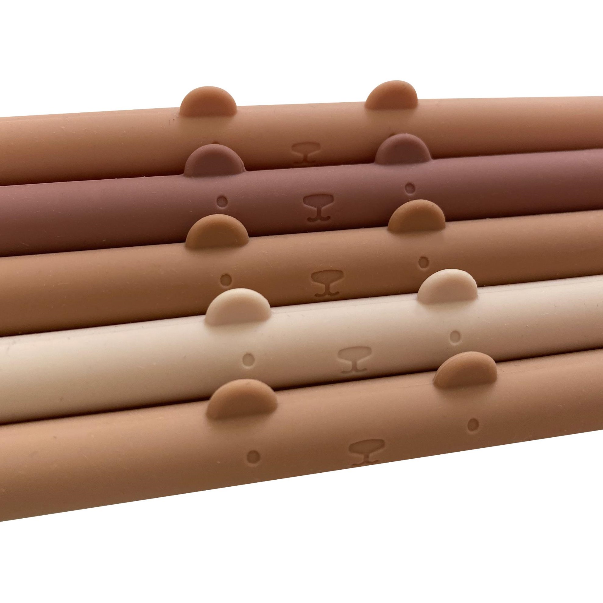 Sada silikonových brček - pudrové odstíny_1