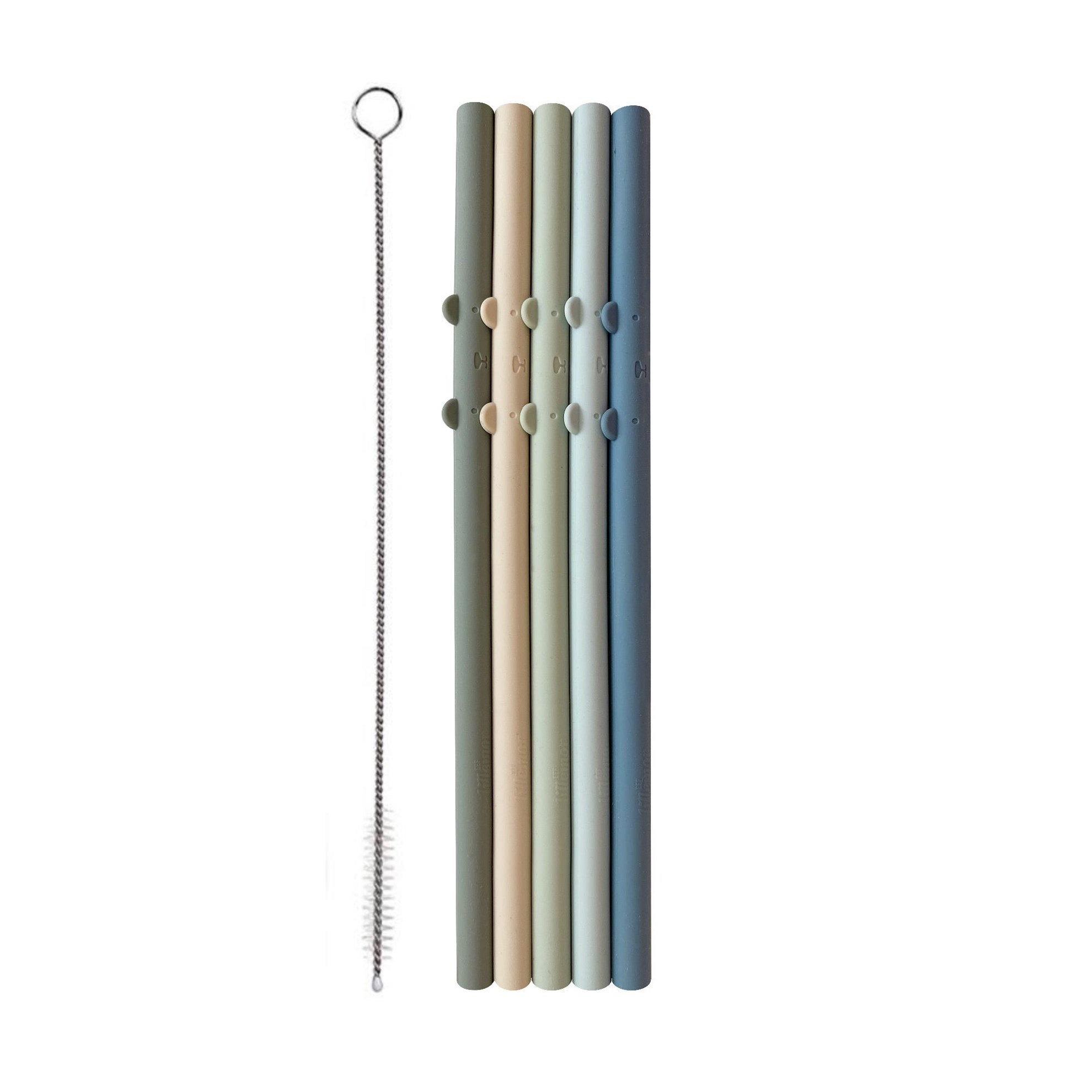 Sada silikonových brček - odstíny šalvějové po modrou_0