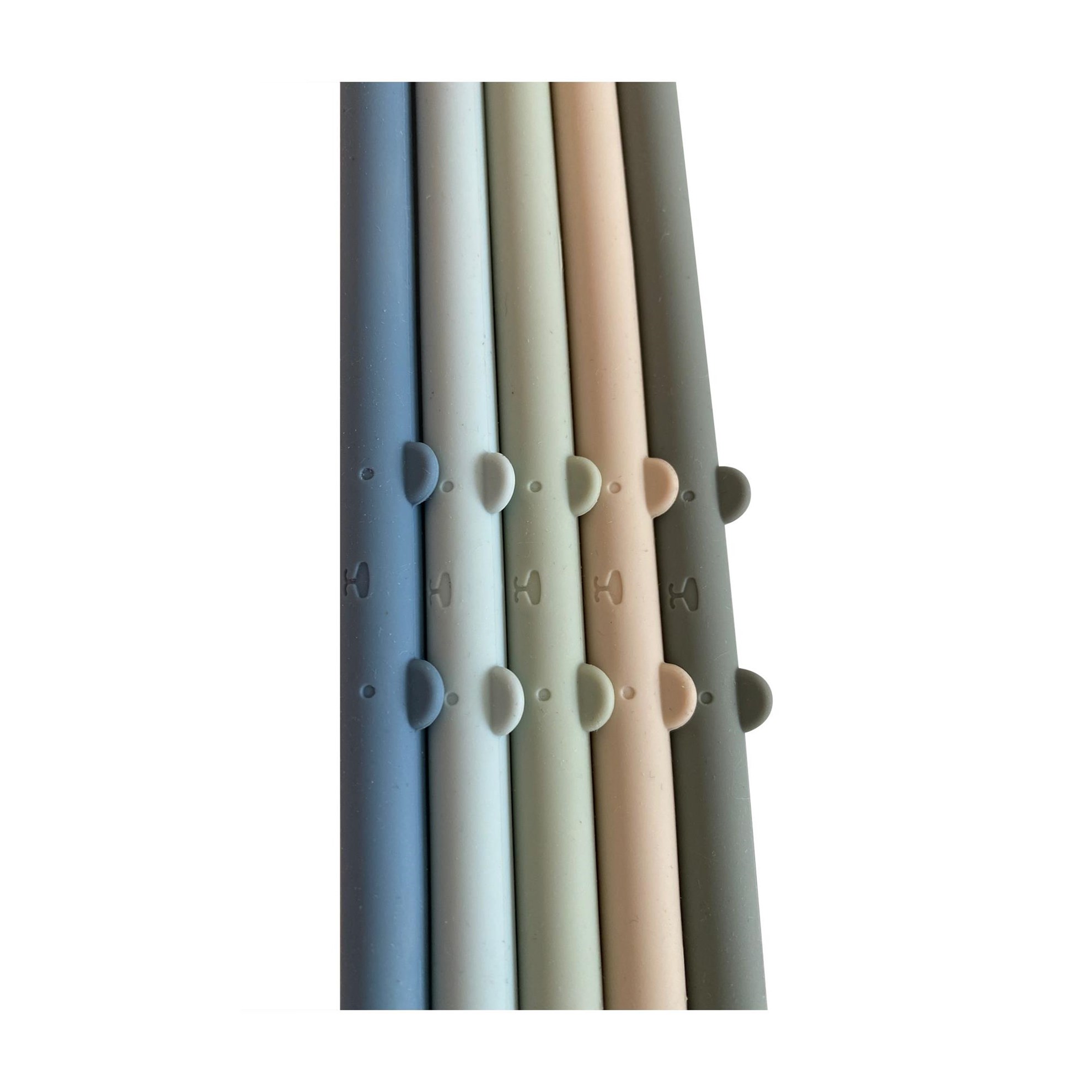 Sada silikonových brček - odstíny šalvějové po modrou_1