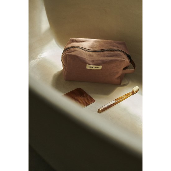 Monk & Anna toiletry bag / linen nougat_0