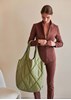 Obrázok z Prešívaná taška CARMEL Tinne + Mia z um. koža zelená