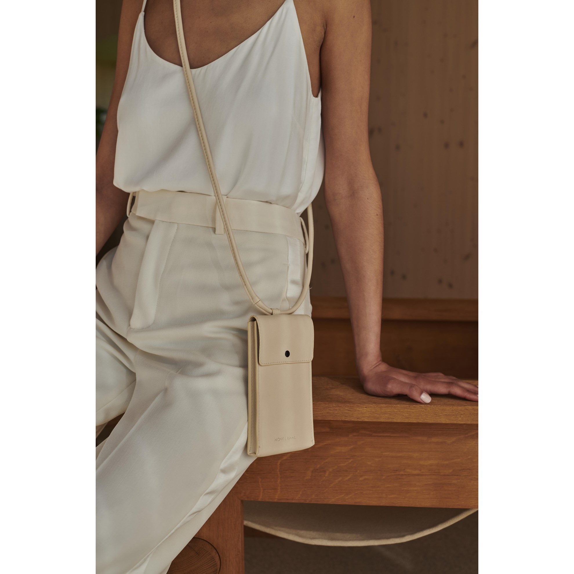 Monk & Anna phone pouch // grain milk_0