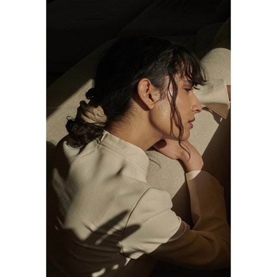 Monk & Anna scrunchie // linen pistachio_0