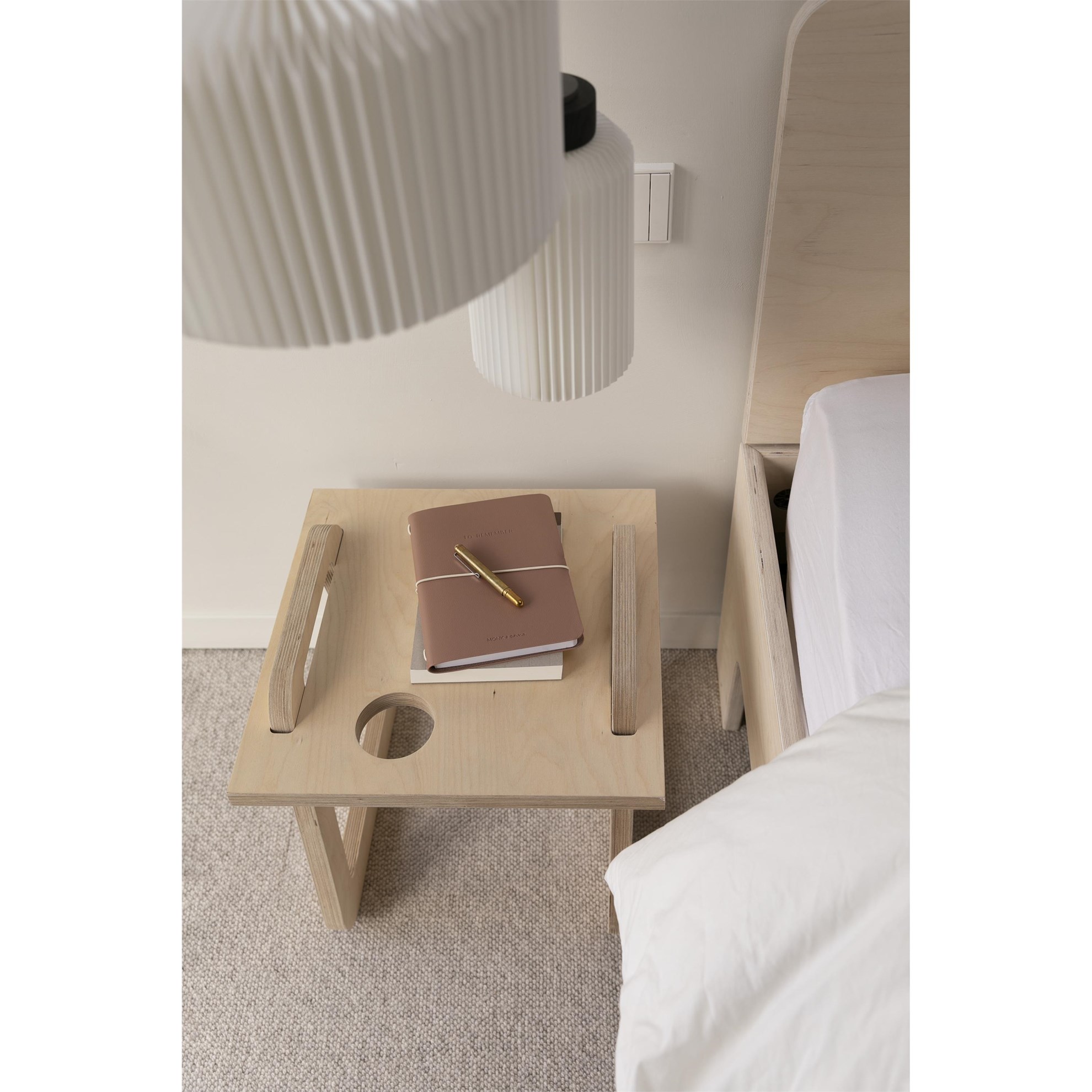 Monk & Anna notebook M // vegan leathergrain nougat_0