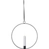 LED závěsné osvětlení FLAMME RING 1xLED P.28 cm černé_0
