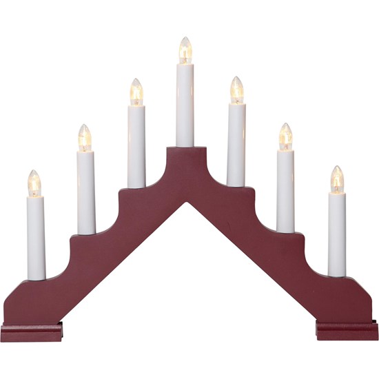 Okenní svíce ADA 7 žárovek červený_1