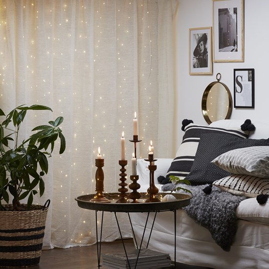 LED světelný závěs Dew Drop 200x LED stříbrný_1