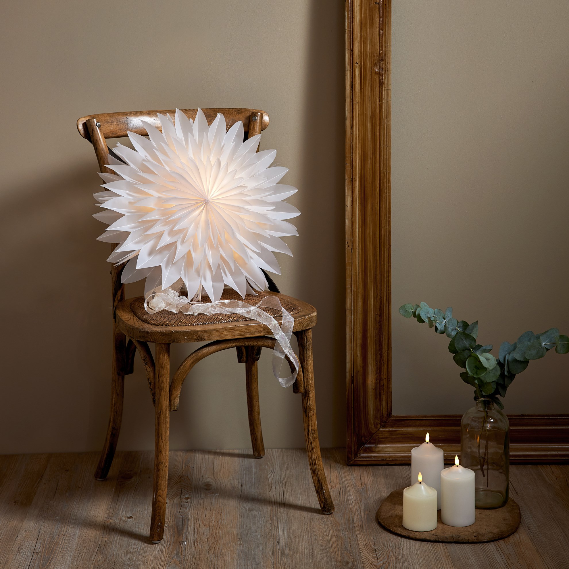 Papírová hvězda na zavěšení, P.50 cm, bez světelného zdroje (083-00)_0