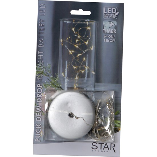 Světelný řetěz DEW DROP 40x LED 2 m stříbrný_0