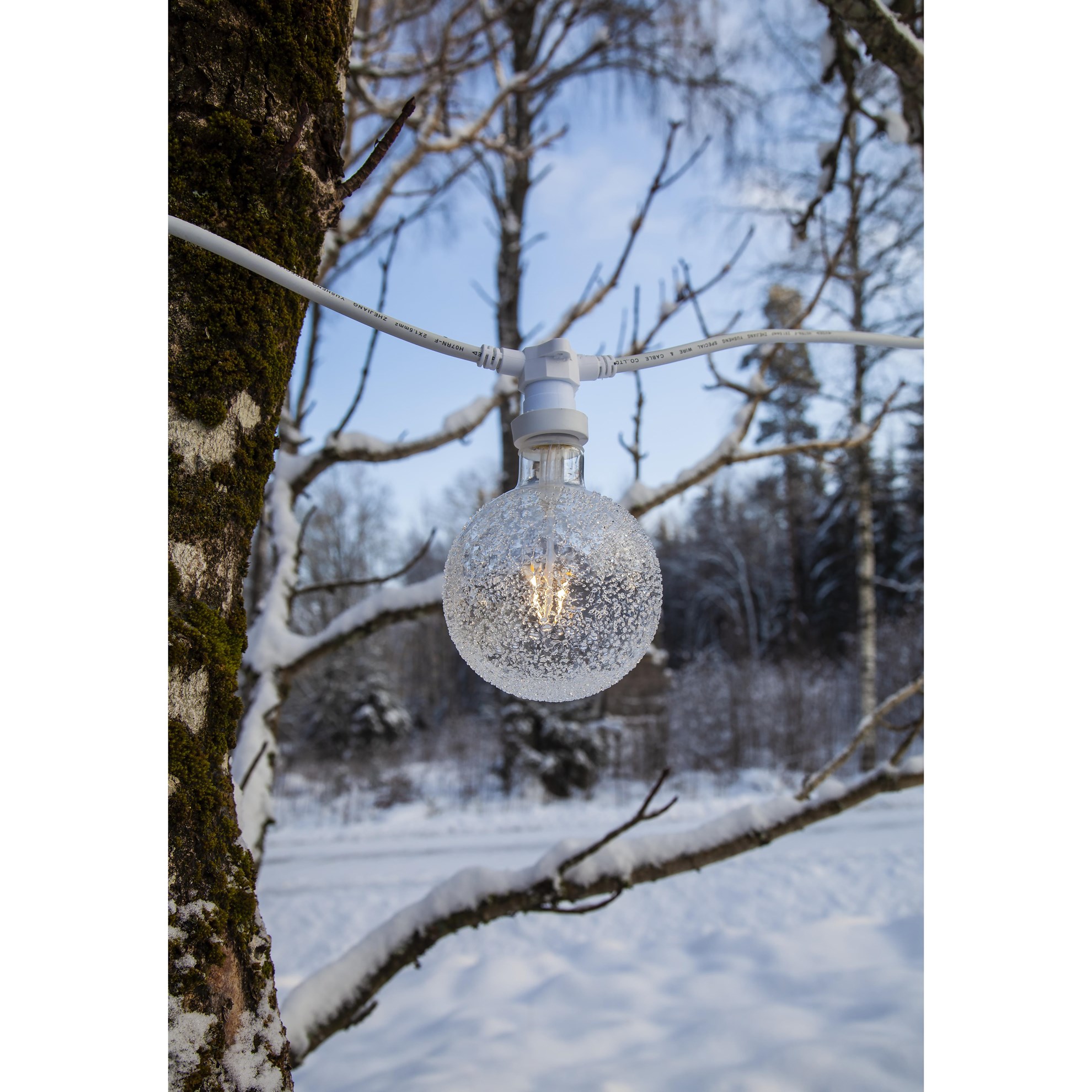 Světelný LED řetěz CONNECTA 10xE27 napojovatelný 7,3 m bílý_0