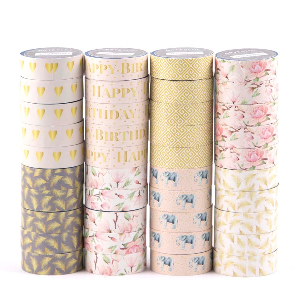 Designové lepící pásky 10mx15mm různé druhy cena za 1 kus_0