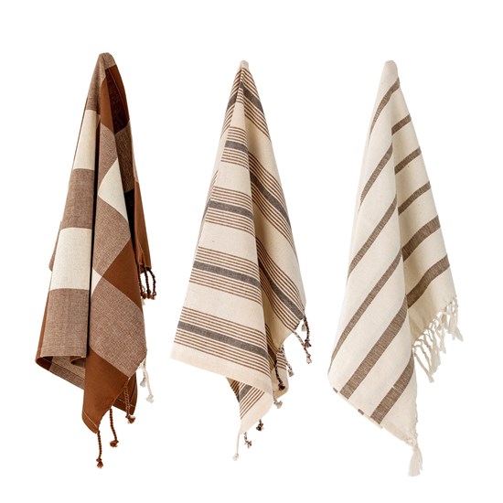 Kuchyňské utěrky PAPAYA SET/3ks hnědé_4