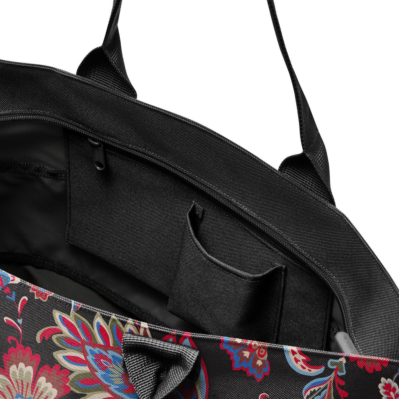 Chytrá taška přes rameno Shopper e1 paisley black_1