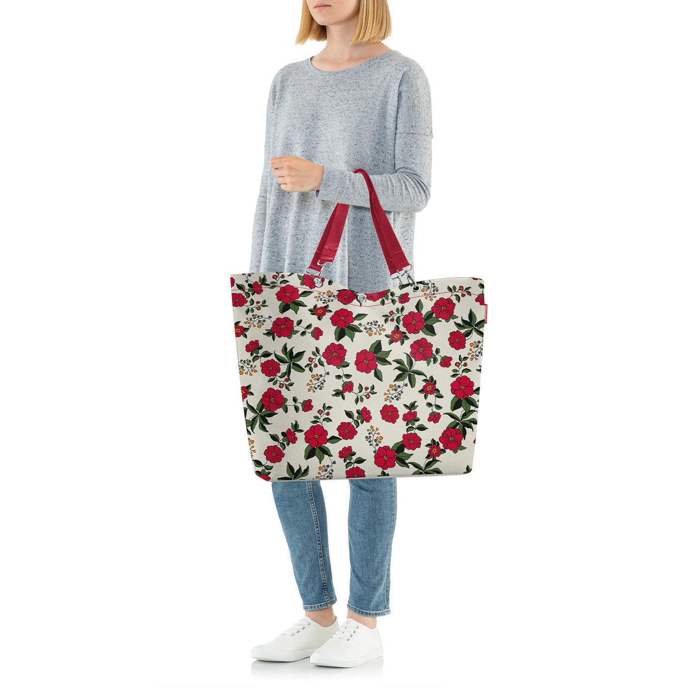 Taška přes rameno Shopper XL garden white_4