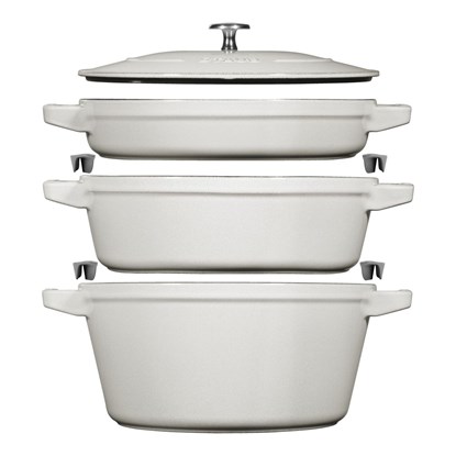 Litinová sada STAUB 24 cm SET/4ks bílý lanýž_7
