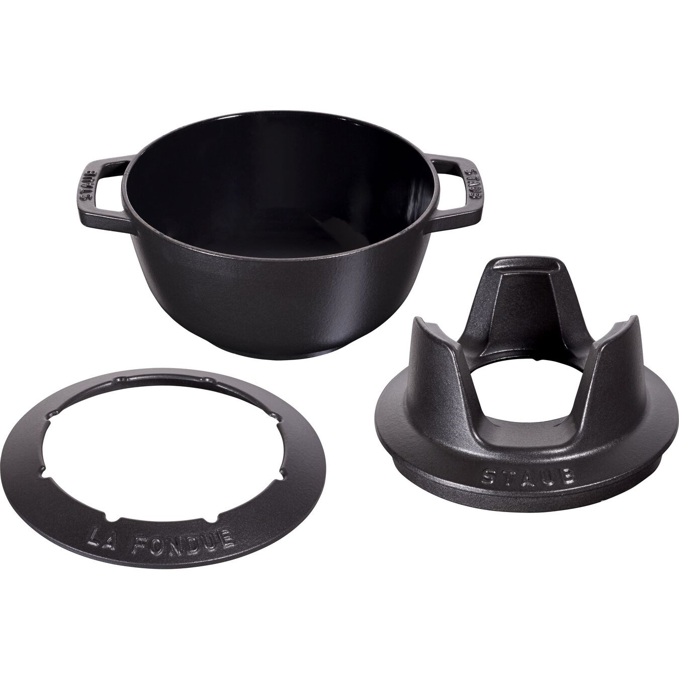 STAUB set na Fondue P. 20 cm černý_1