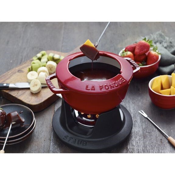 STAUB set na Fondue P. 16 cm červený_0