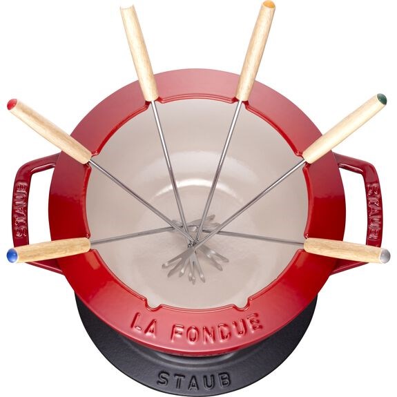 STAUB set na Fondue P. 20 cm červený_2