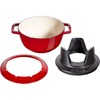 STAUB set na Fondue P. 20 cm červený_4