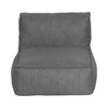 Jednomístný sedací díl GROW venkovní tm. šedá_0
