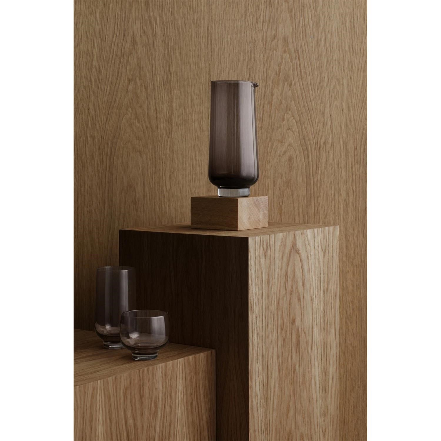 Sklenice na pití BELO 220 ml SET/2 ks hnědá čirá_0