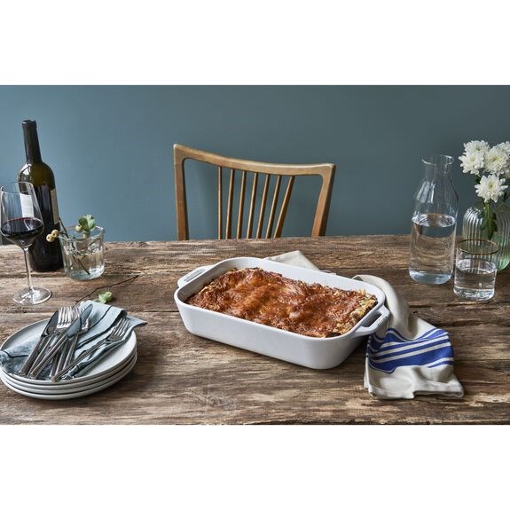 Zapékací mísa STAUB 34x24cm bílá 4,5l_1