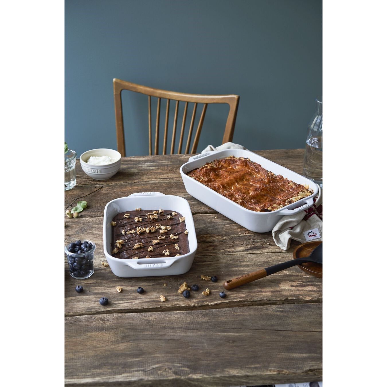 Zapékací mísa STAUB 34x24cm bílá 4,5l_2