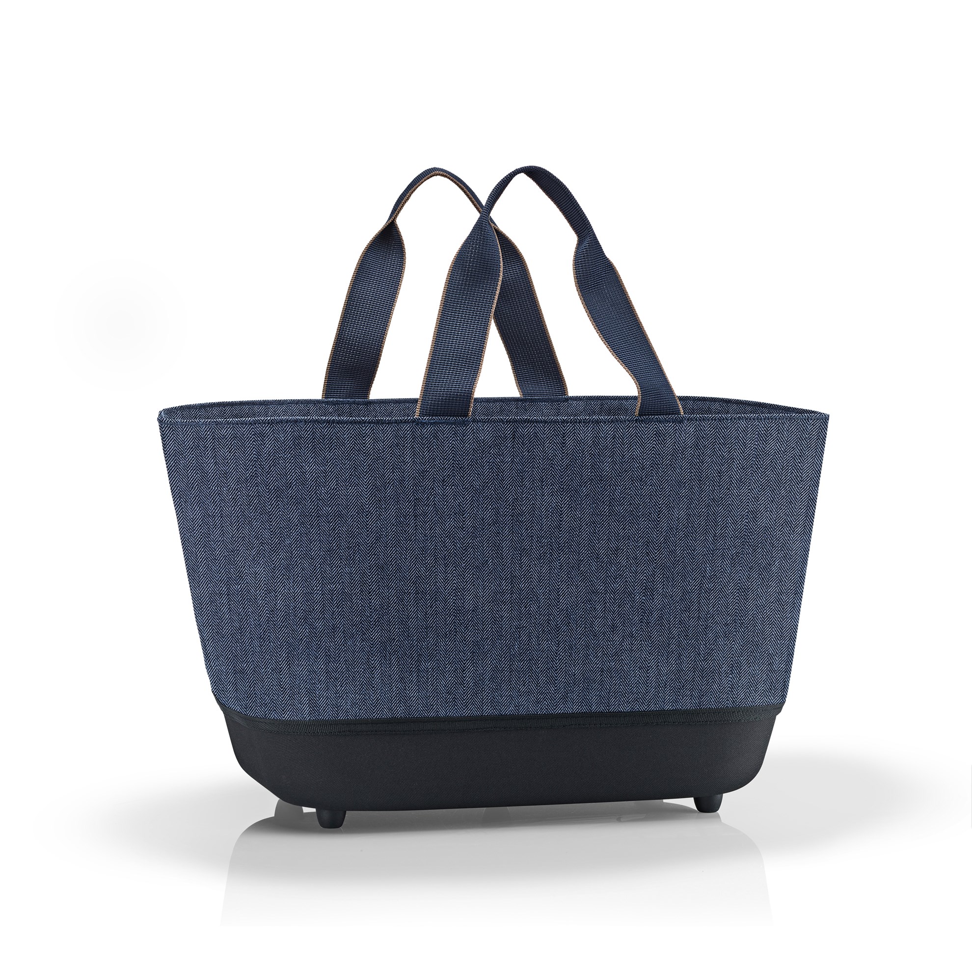 Skládací nákupní košík Shoppingbasket herringbone dark blue_1