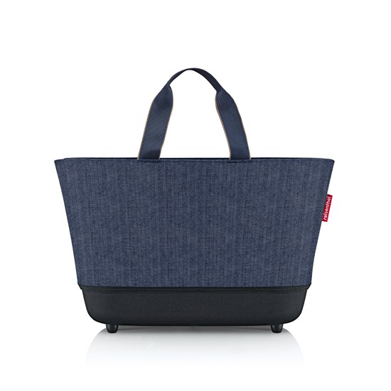 Skládací nákupní košík Shoppingbasket herringbone dark blue_5