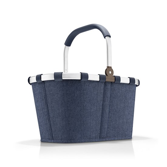 Nákupní košík Carrybag herringbone dark blue_4