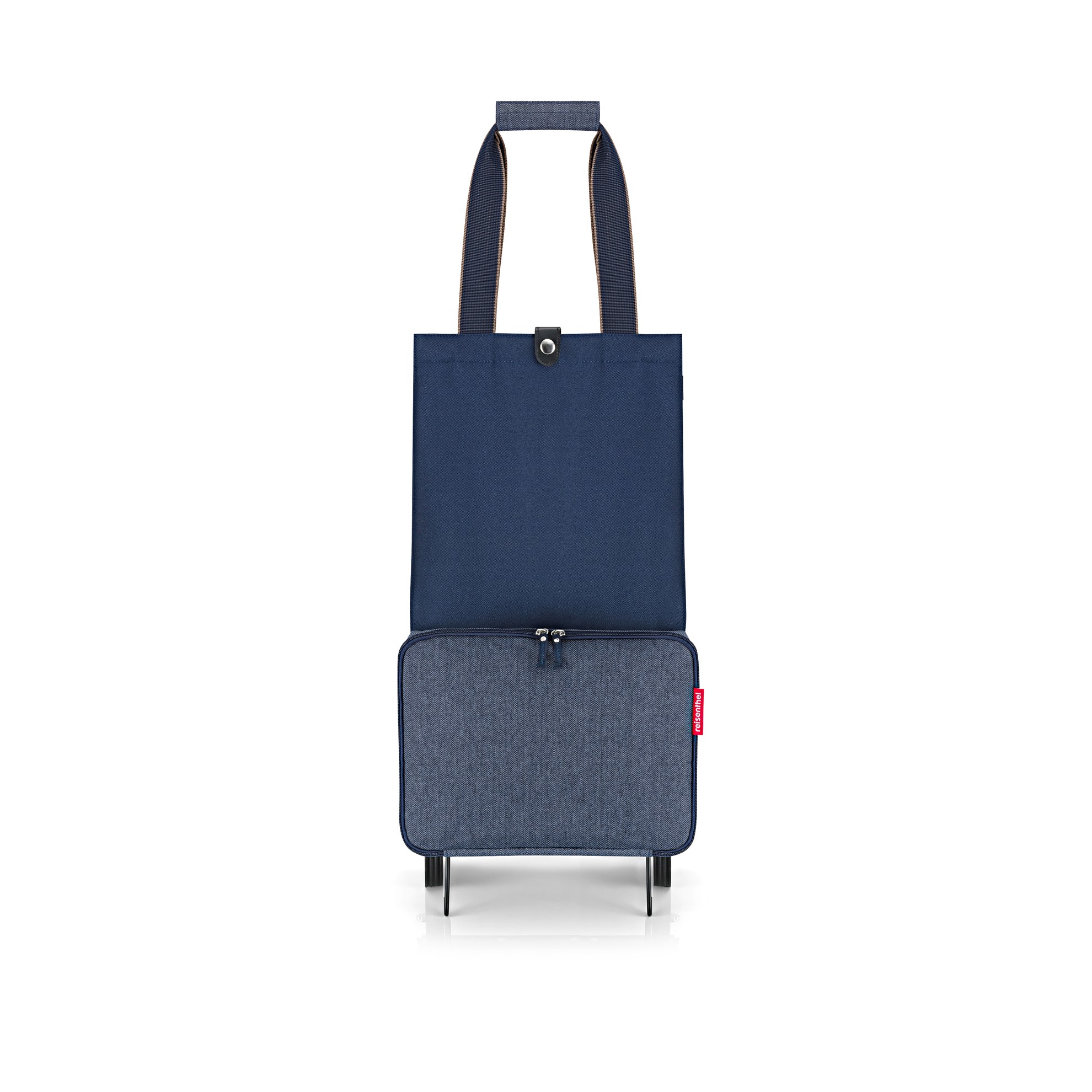 Taška na kolečkách Foldabletrolley herringbone dark blue_1