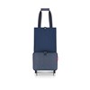 Taška na kolečkách Foldabletrolley herringbone dark blue_1