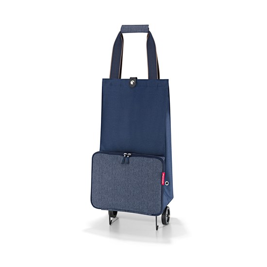 Taška na kolečkách Foldabletrolley herringbone dark blue_3