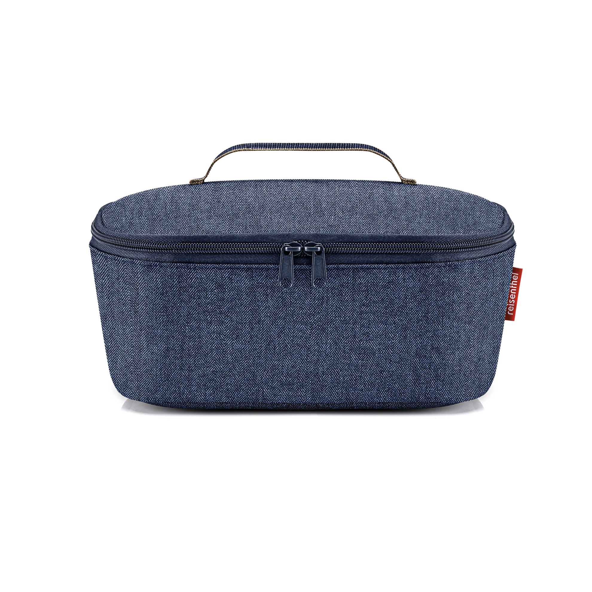 Termotaška Coolerbag M pocket herringbone dark blue_1