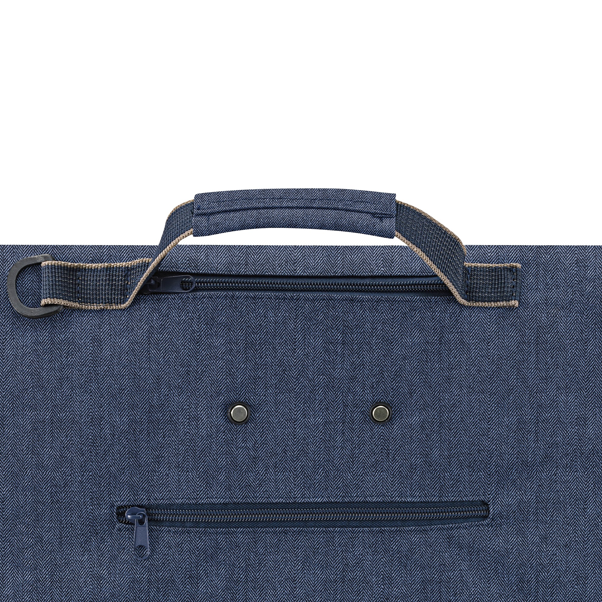 Taška na kolečkách Trolley M herringbone dark blue_4