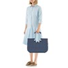 Módní taška Loopshopper L herringbone dark blue_0