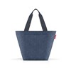 Taška přes rameno Shopper M herringbone dark blue_3