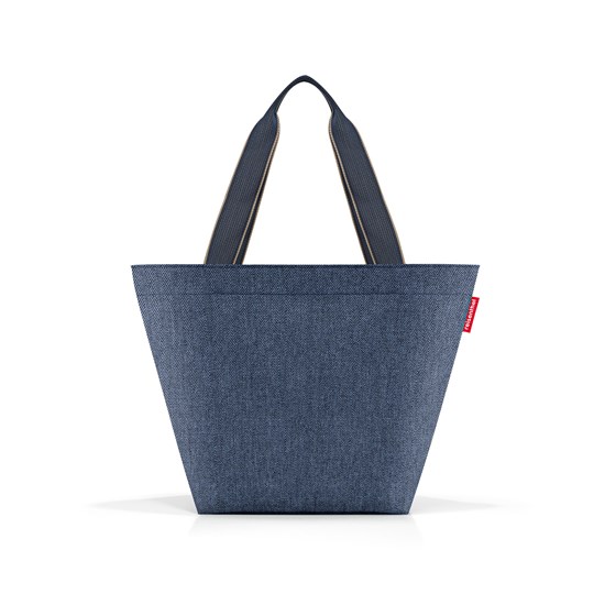 Taška přes rameno Shopper M herringbone dark blue_3