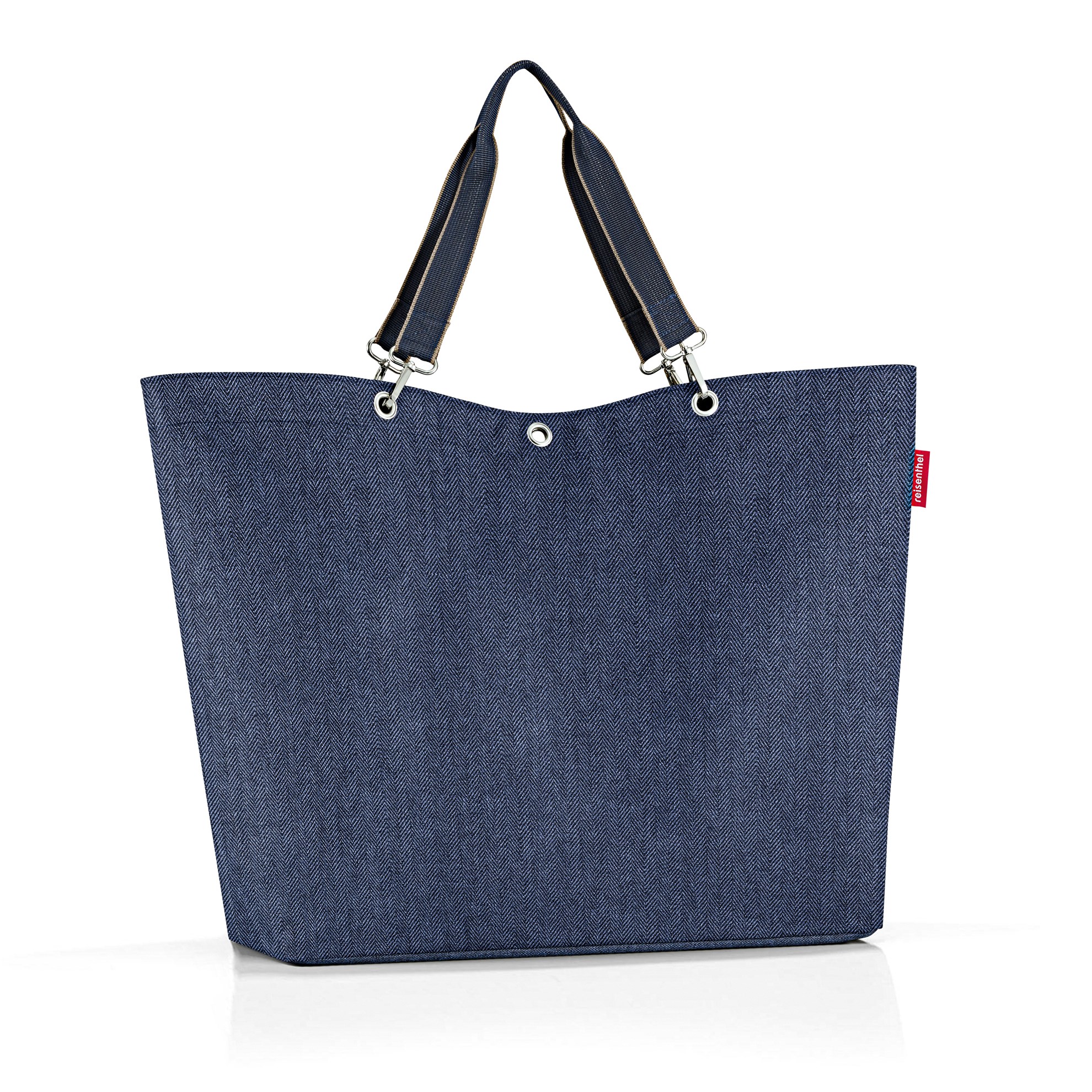 Taška přes rameno Shopper XL herringbone dark blue_1