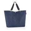 Taška přes rameno Shopper XL herringbone dark blue_1